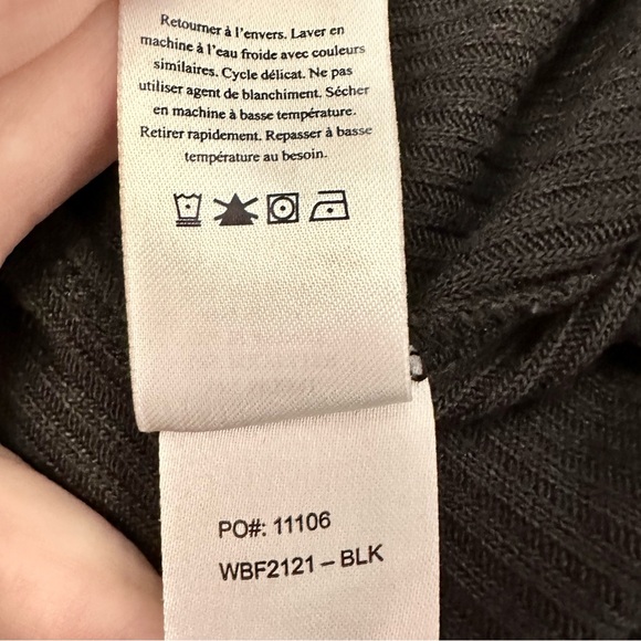 Faherty Black Legend Ribbed Roscoe Wide Leg Pants XXL - Picture 11 of 12